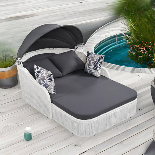 Red Barrel Studio® Arfsten 52.4'' Wicker Outdoor Patio Daybed & Reviews